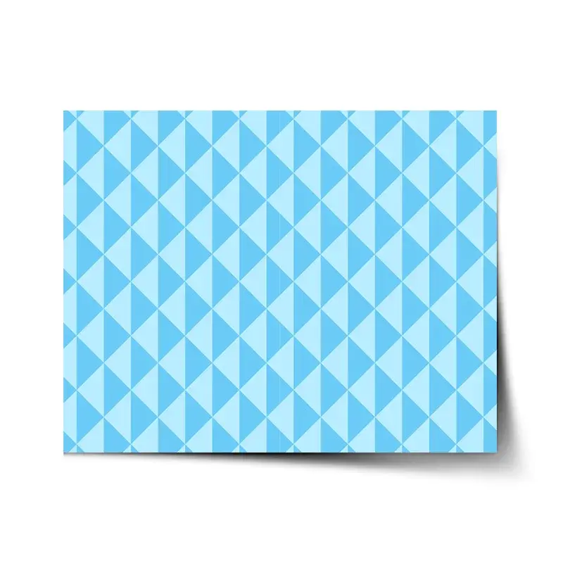 Plakát Modré obrácené pyramidy - 60x40 cm
