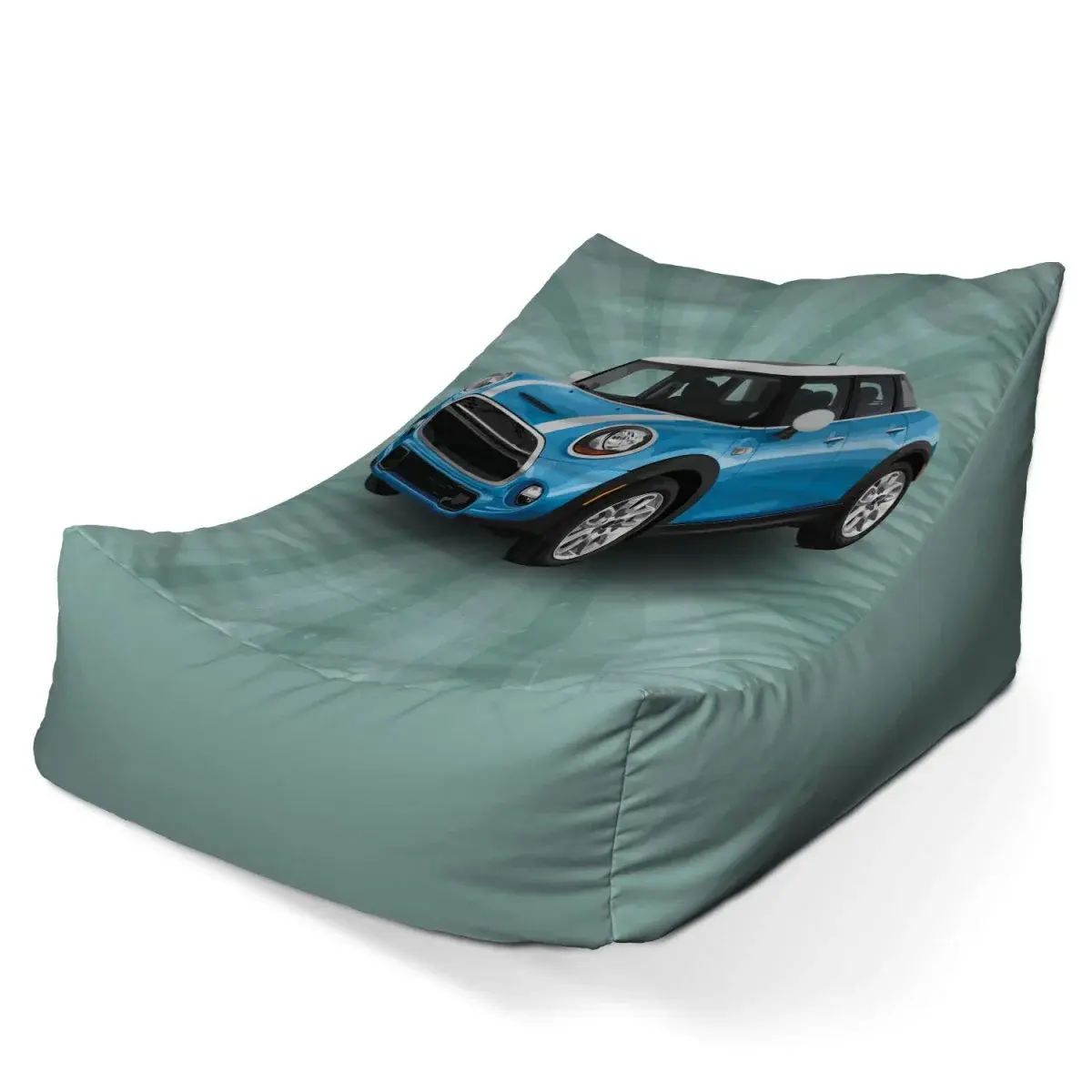 Sedací vak Lounge Mini sedan Zelené pozadí - 120 x 100 x 80 cm