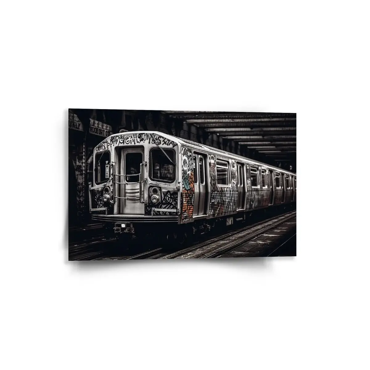 Obraz Městské metro s graffiti - 60x40 cm