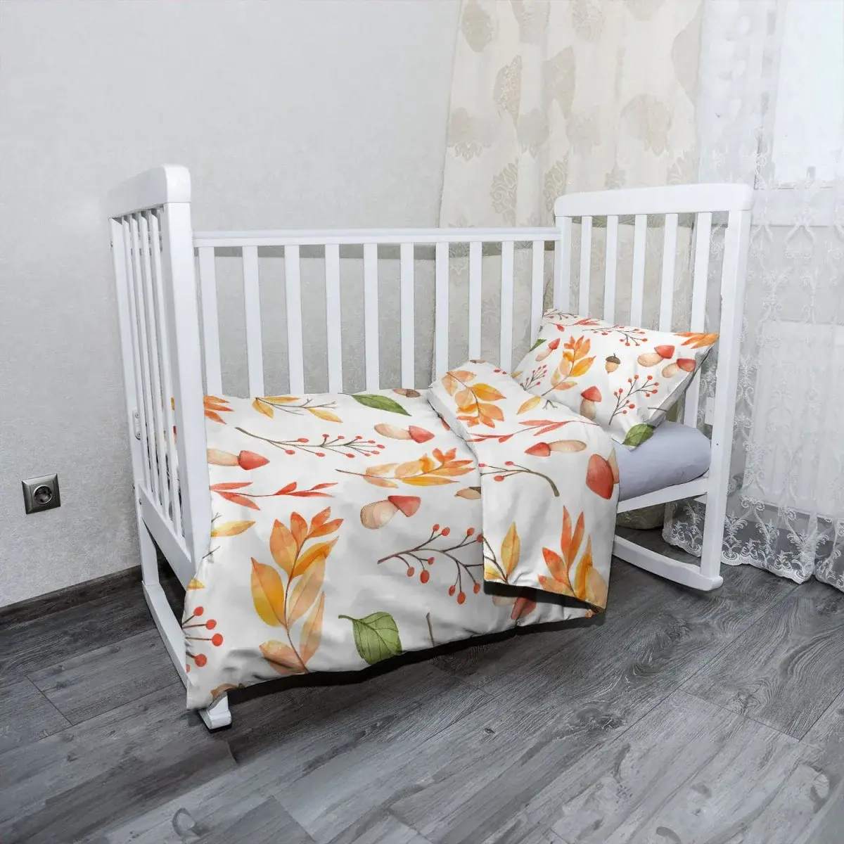Dětské povlečení do postýlky Houbařská sezóna - 100x135 / 40x60