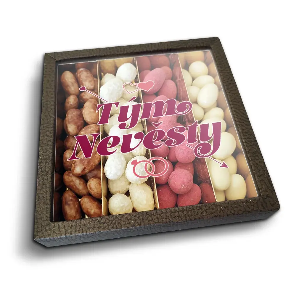 Mandle v čokoládě Tým nevěsty - 4x 80g