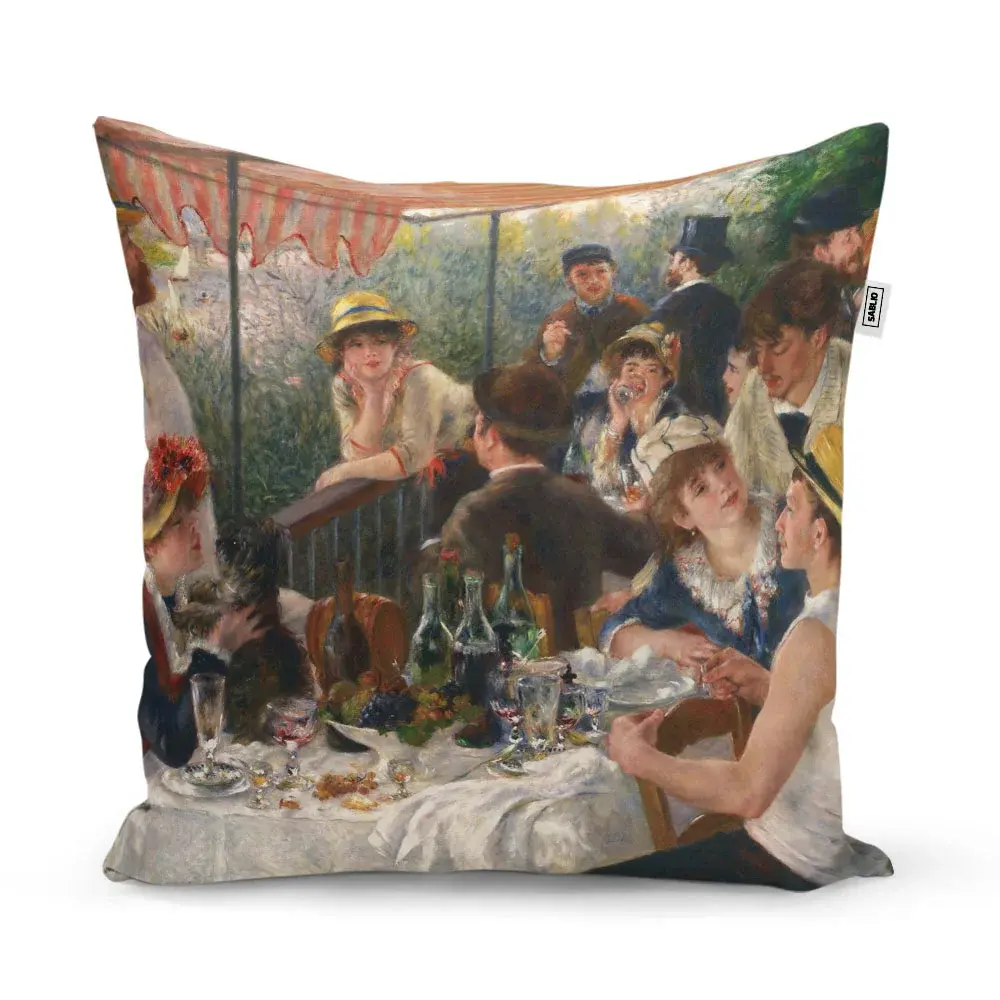 Polštář Snídaně veslařů - Auguste Renoir - 40x40 cm