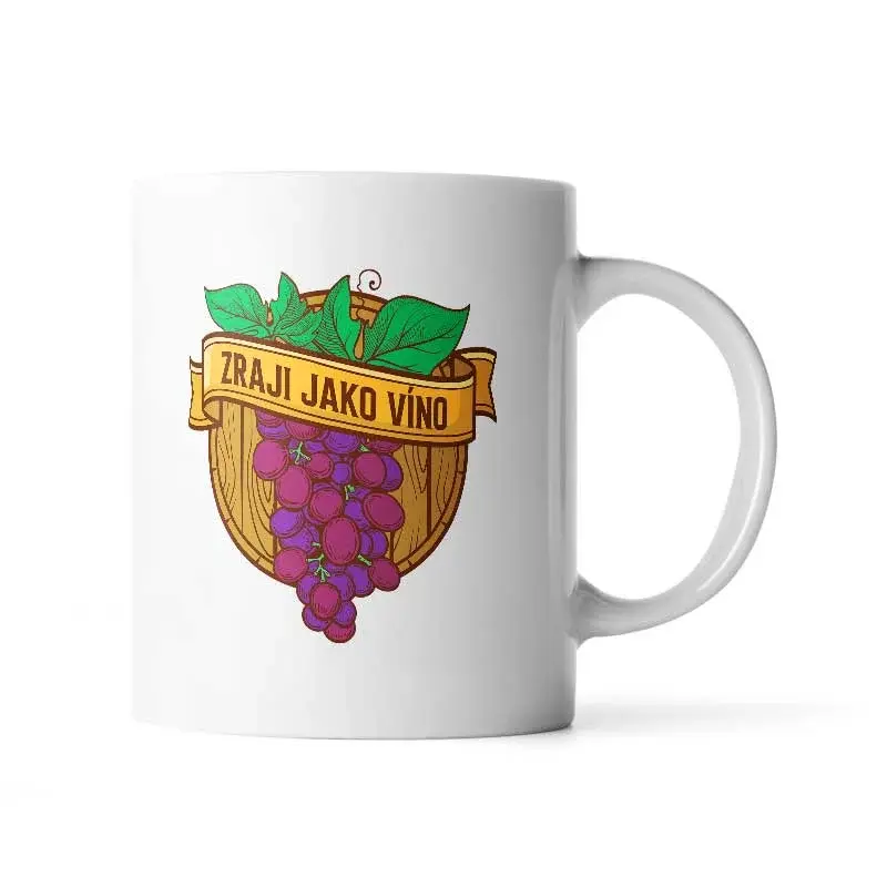 Hrnek Zraji jako víno - 200 ml - espresso