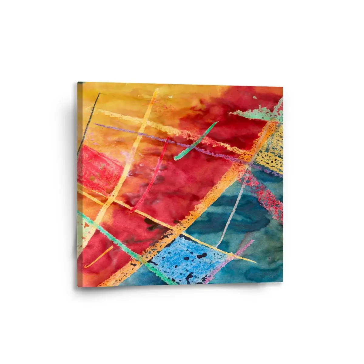 Obraz Barevné čáry - 50x50 cm