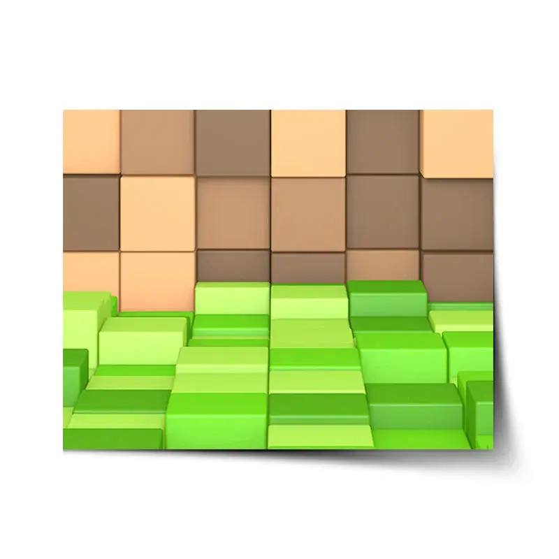 Plakát Blocks 3D - 60x40 cm