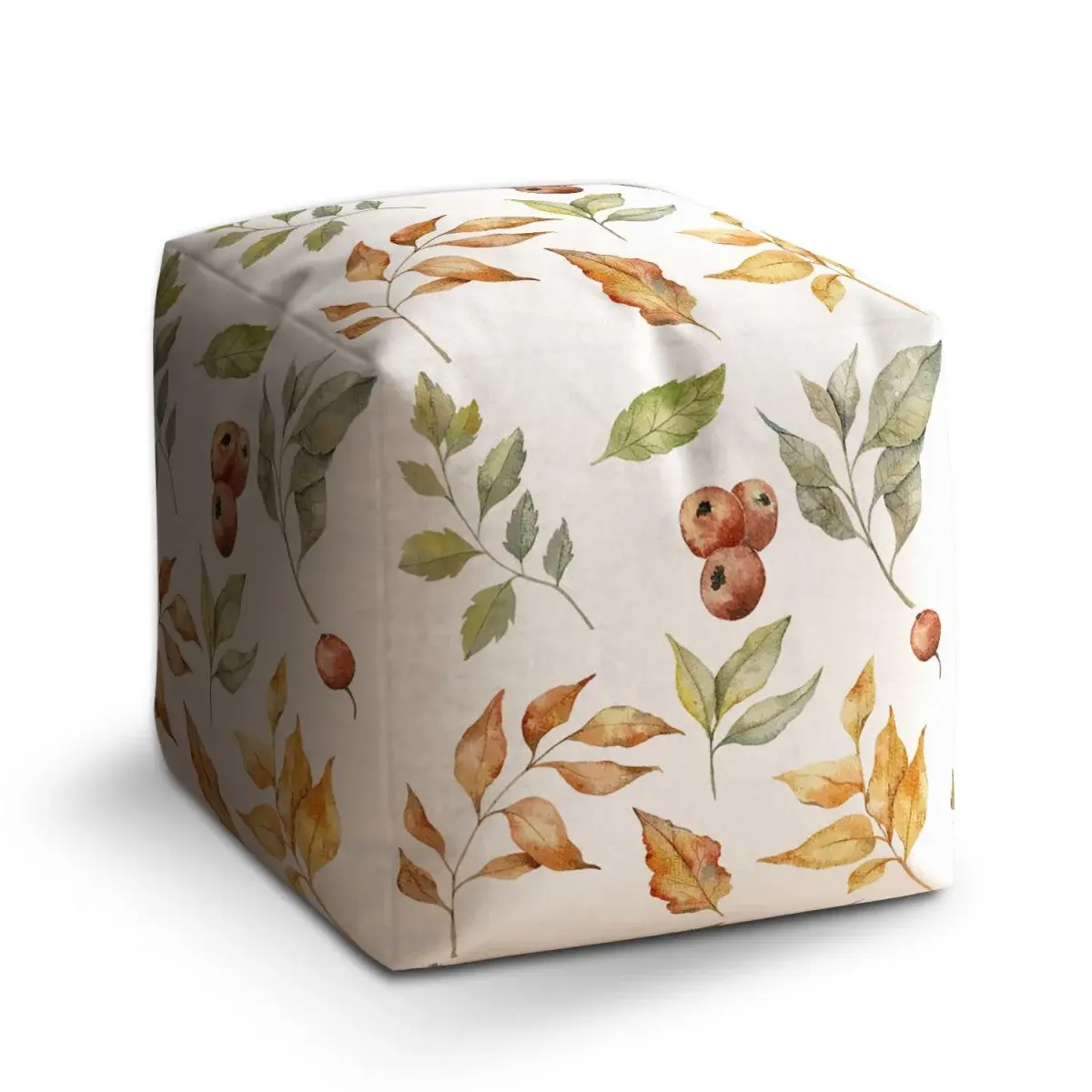 Taburet Cube Barvy podzimu - 50x50x50 cm