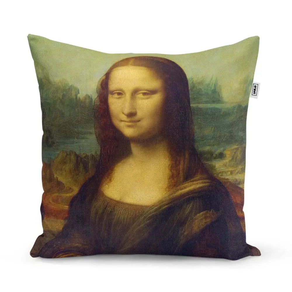 Polštář Mona Lisa - Leonardo da Vinci - 40x40 cm