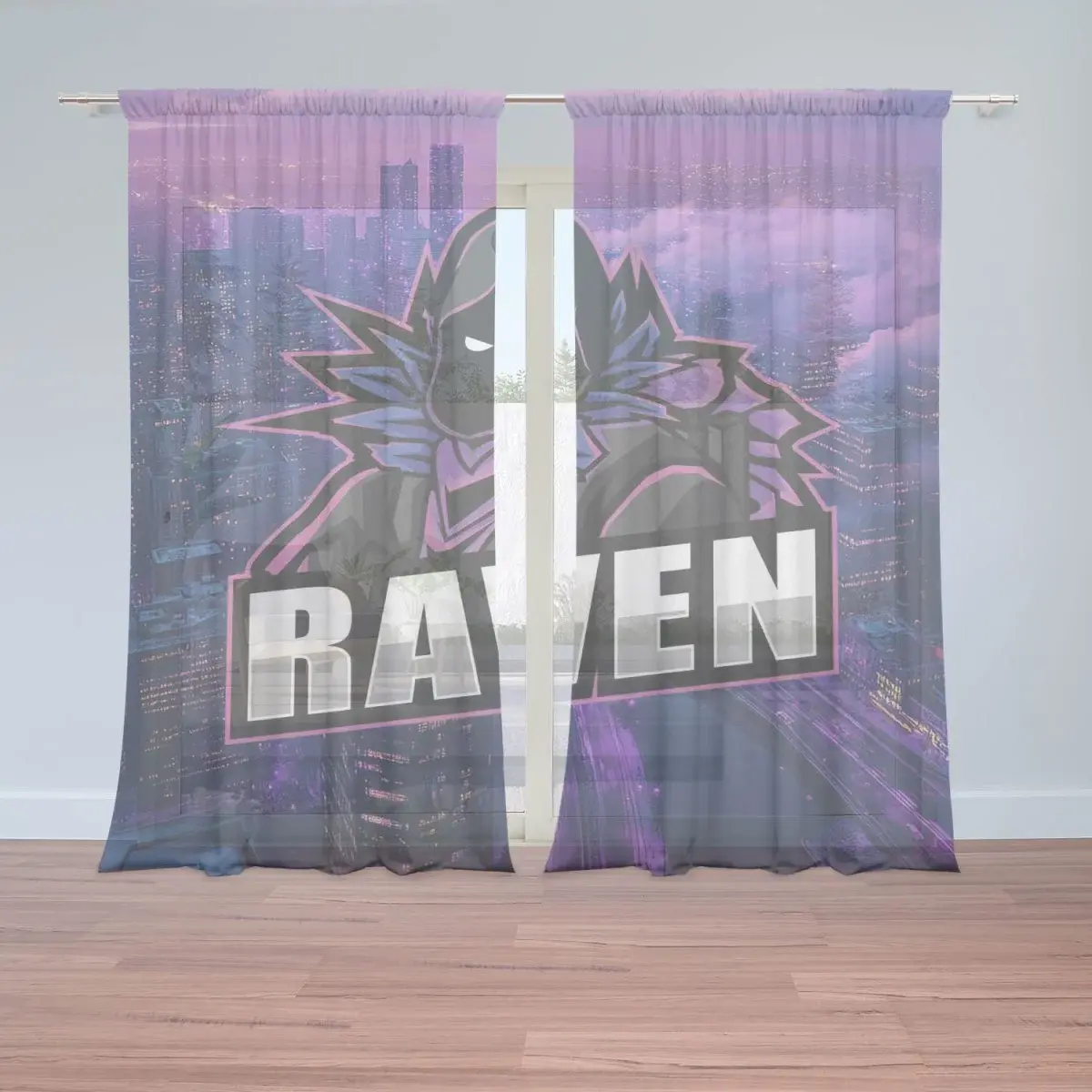 Záclony FORTNITE RAVEN Steampunk město: 2ks 150x250cm