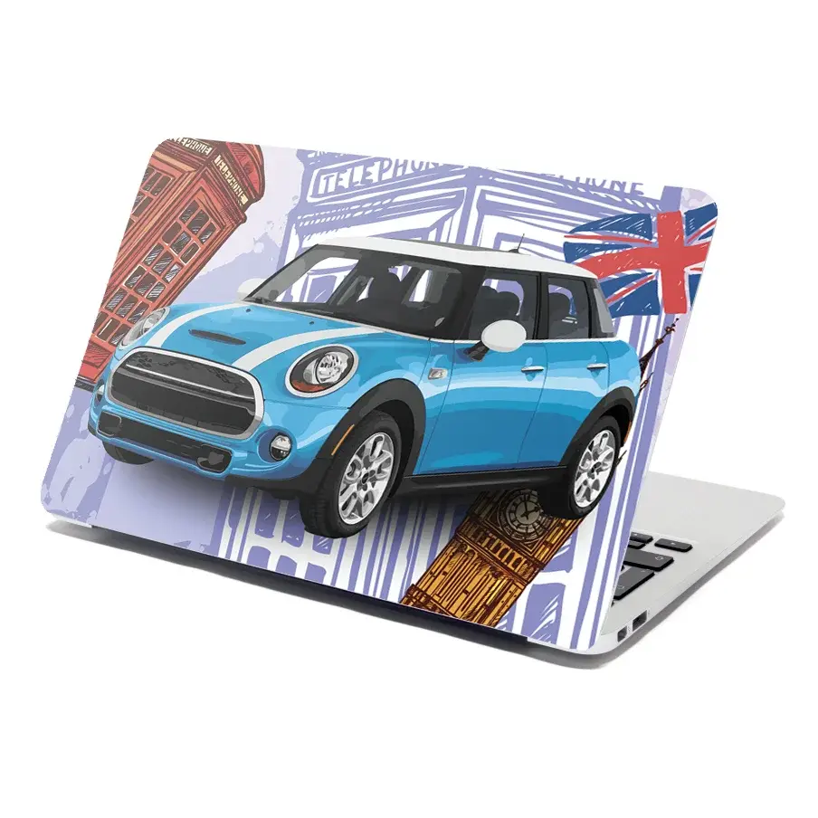 Samolepka na notebook Mini sedan Londýn - 29x20 cm