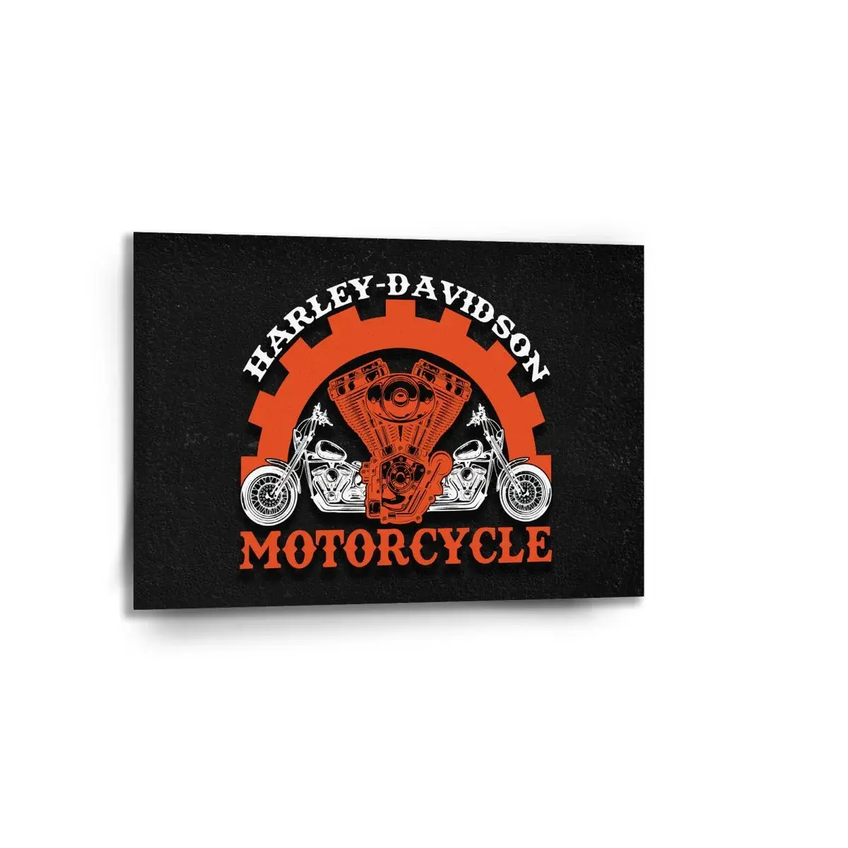 Obraz Harley-Davidson motor Černé pozadí - 90x60 cm