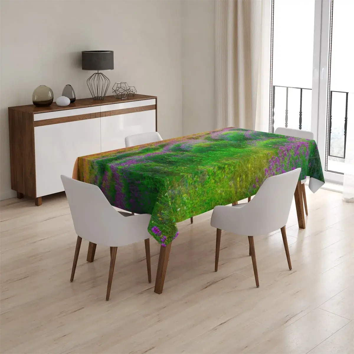 Ubrus Levandulové pole 2 - 130x130 cm