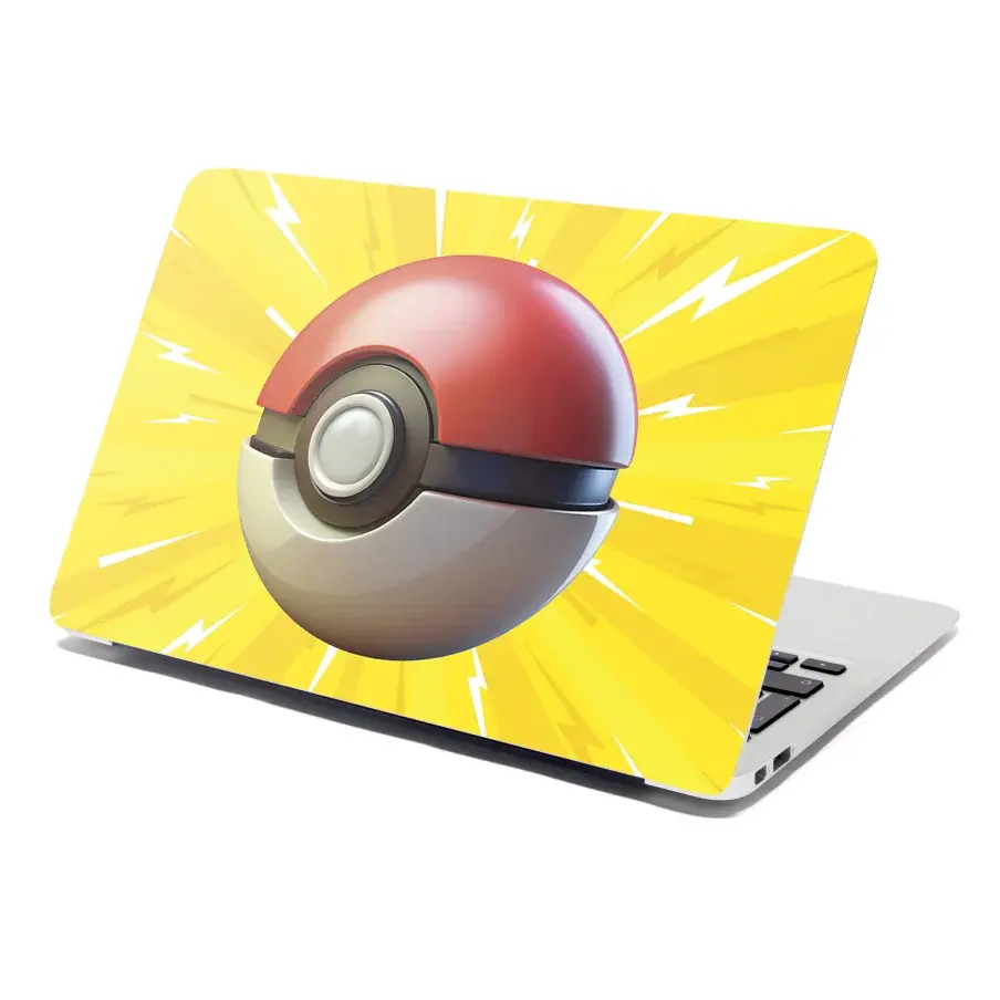 Samolepka na notebook Pokemon ball Exploze - 29x20 cm