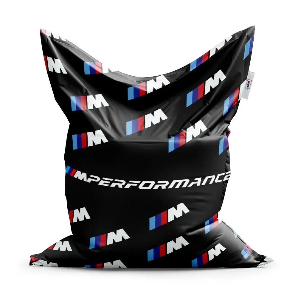 Sedací vak Classic MPERFORMANCE černý vzor - 200x140 cm