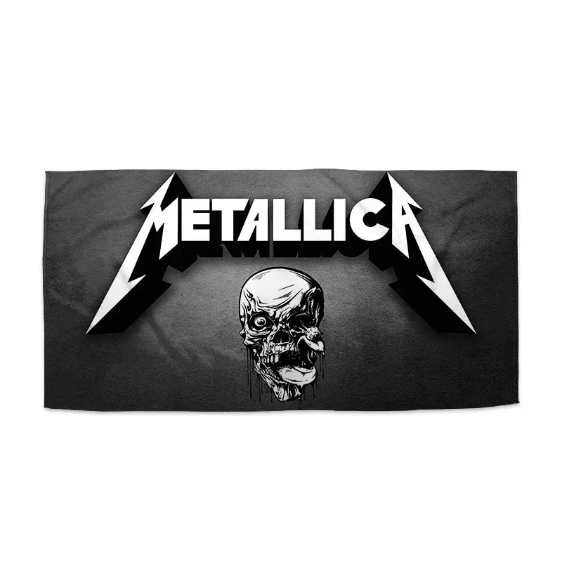 Ručník METALLICA Lebka Šedá - 50x100 cm