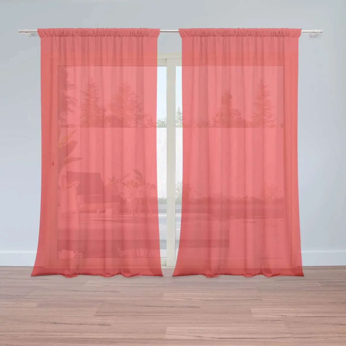 Záclony Červená: 2ks 150x250cm
