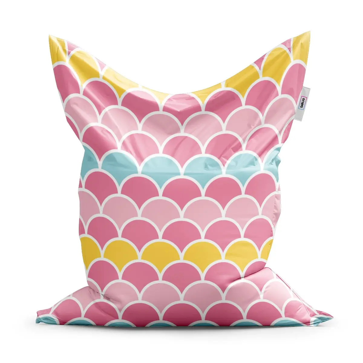 Sedací vak Classic Barevné šupiny - 200x140 cm