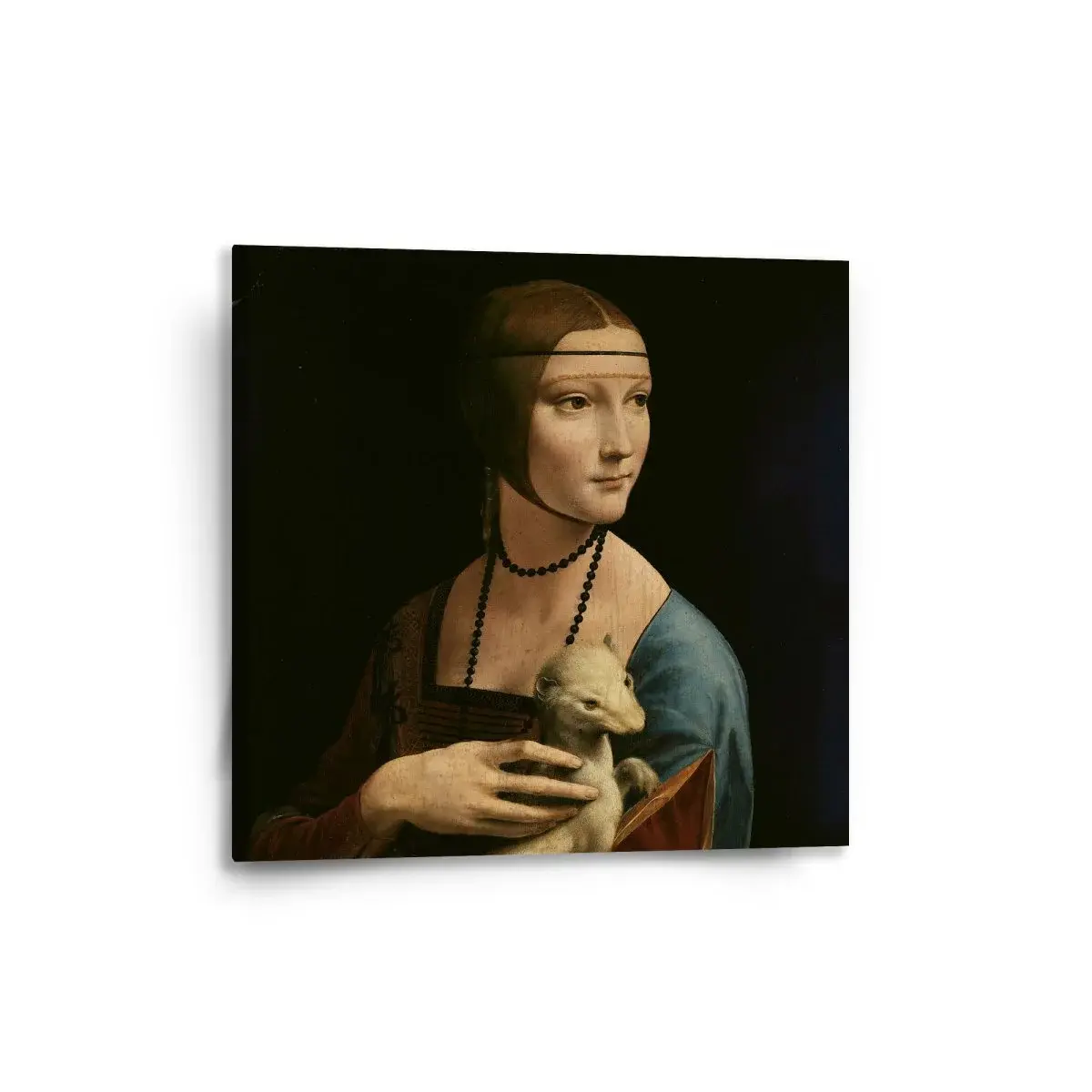Obraz Dáma s hranostajem - Leonardo da Vinci - 50x50 cm
