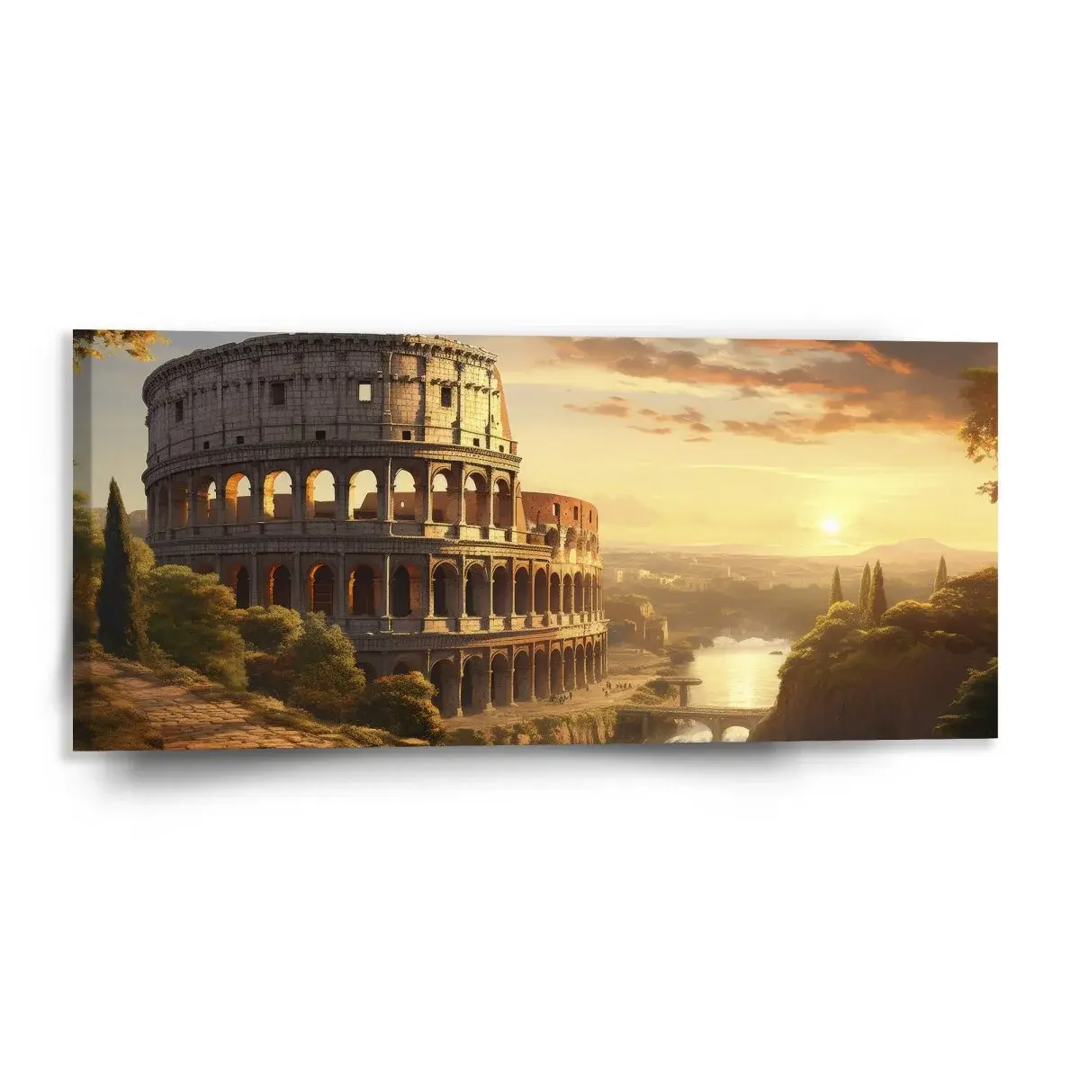 Obraz Řím Koloseum Historic - 110x50 cm