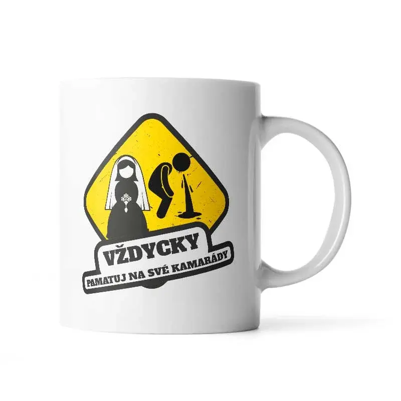 Hrnek Vždycky pamatuj na svoje kamarády - 200 ml - espresso