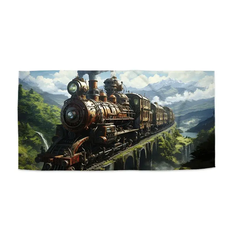 Ručník Parní lokomotiva na viaduktu - 30x50 cm