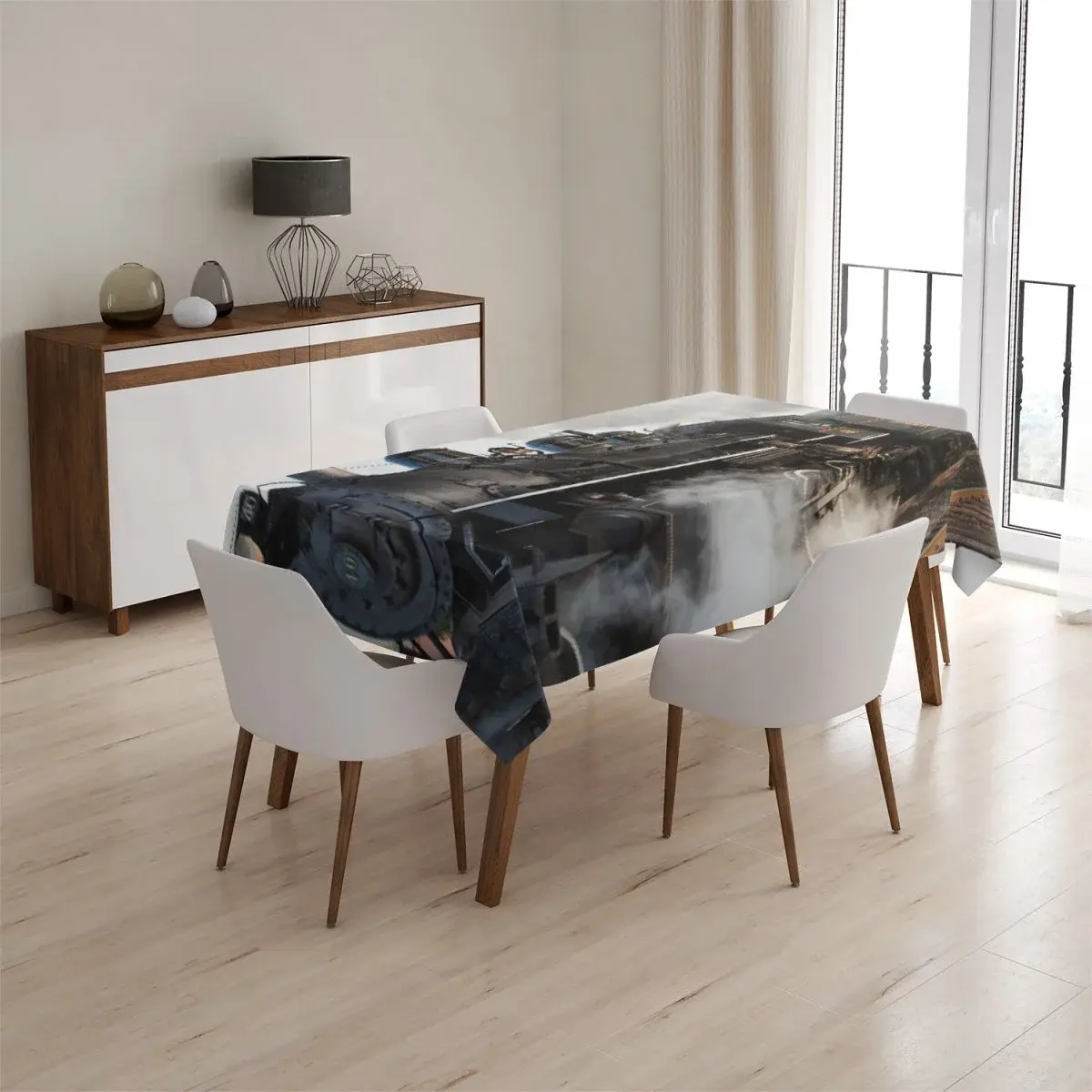Ubrus Parní lokomotiva - 90x90 cm