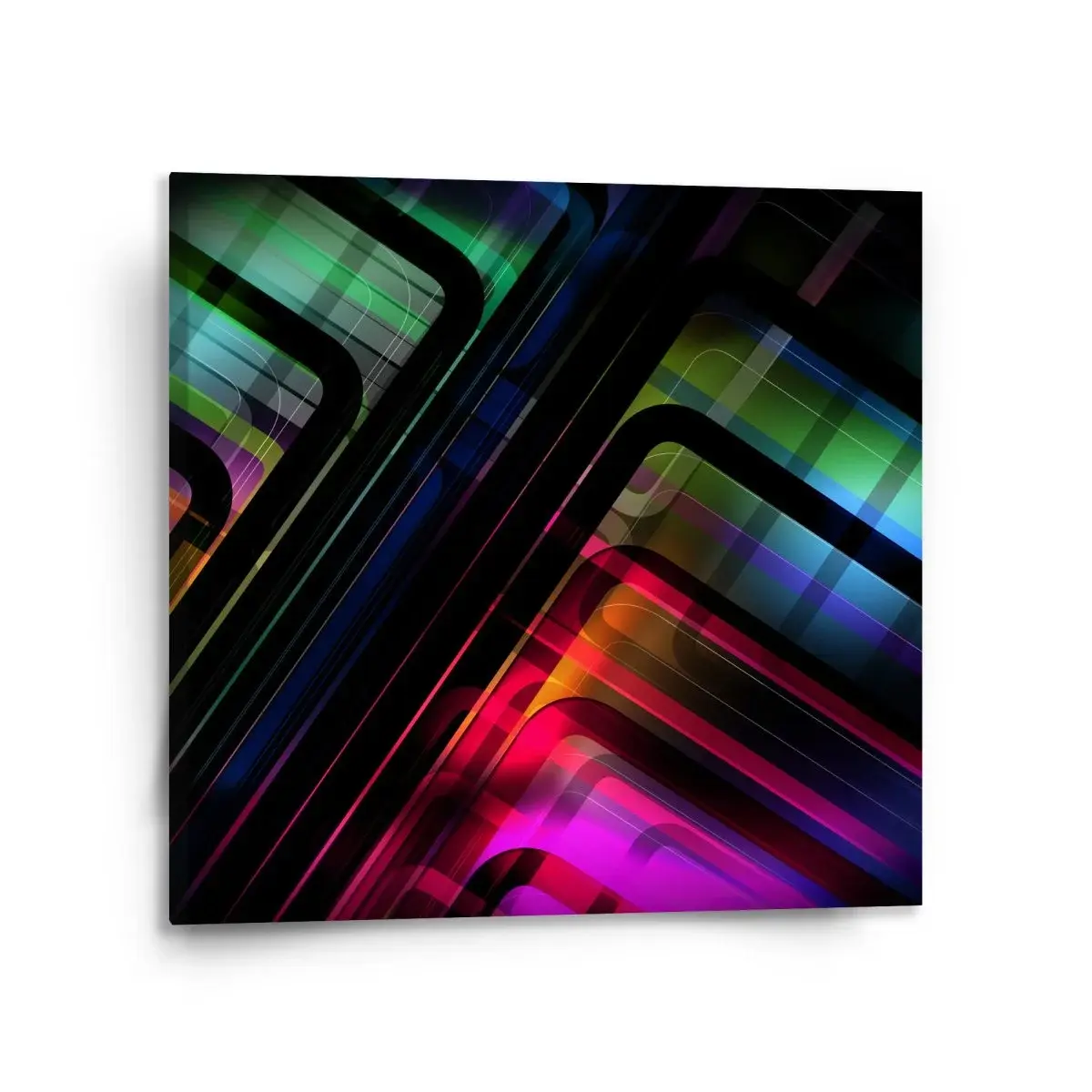Obraz Černé pruhy - 110x110 cm