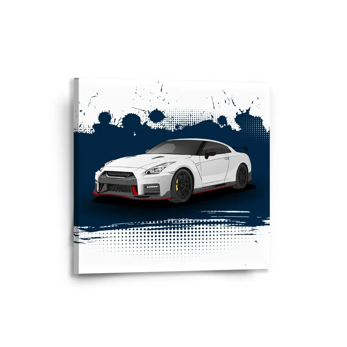 Obraz Nissan GTR 35 Modrý - 50x50 cm