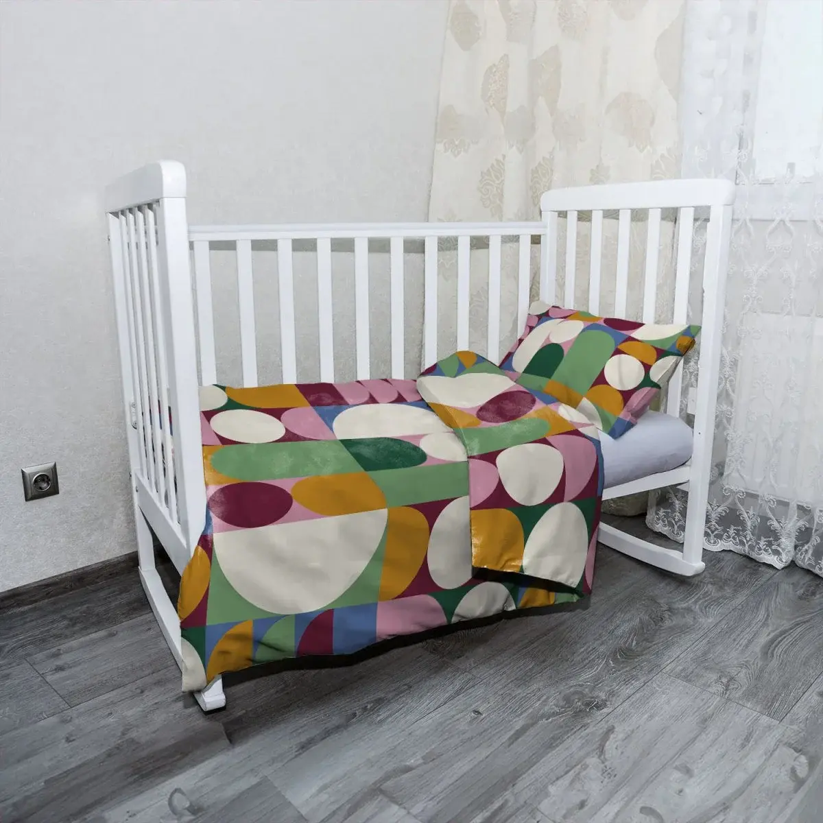 Dětské povlečení do postýlky Barevná rovnováha - 120x90 / 40x60
