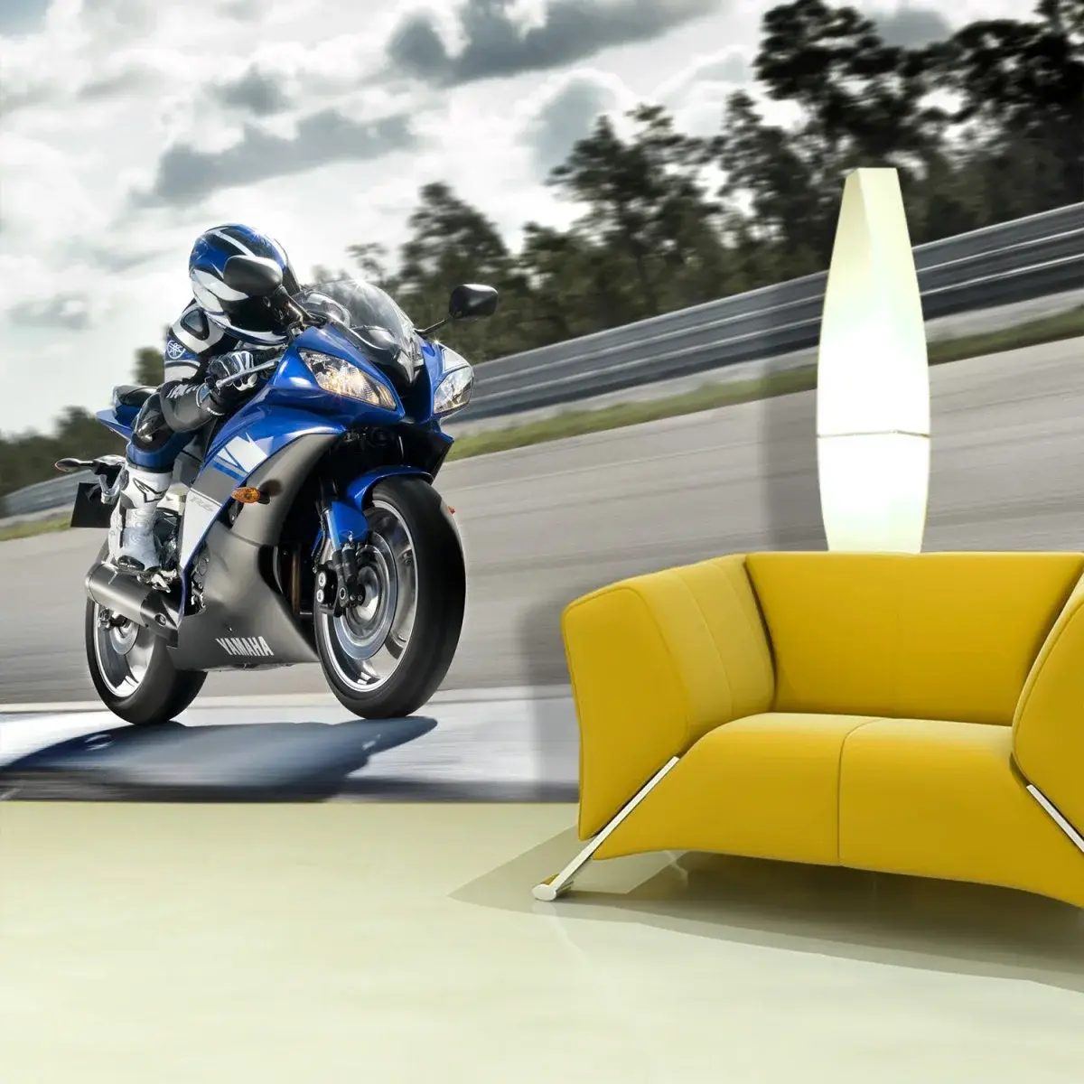Tapeta Motorkář - 208x125 cm