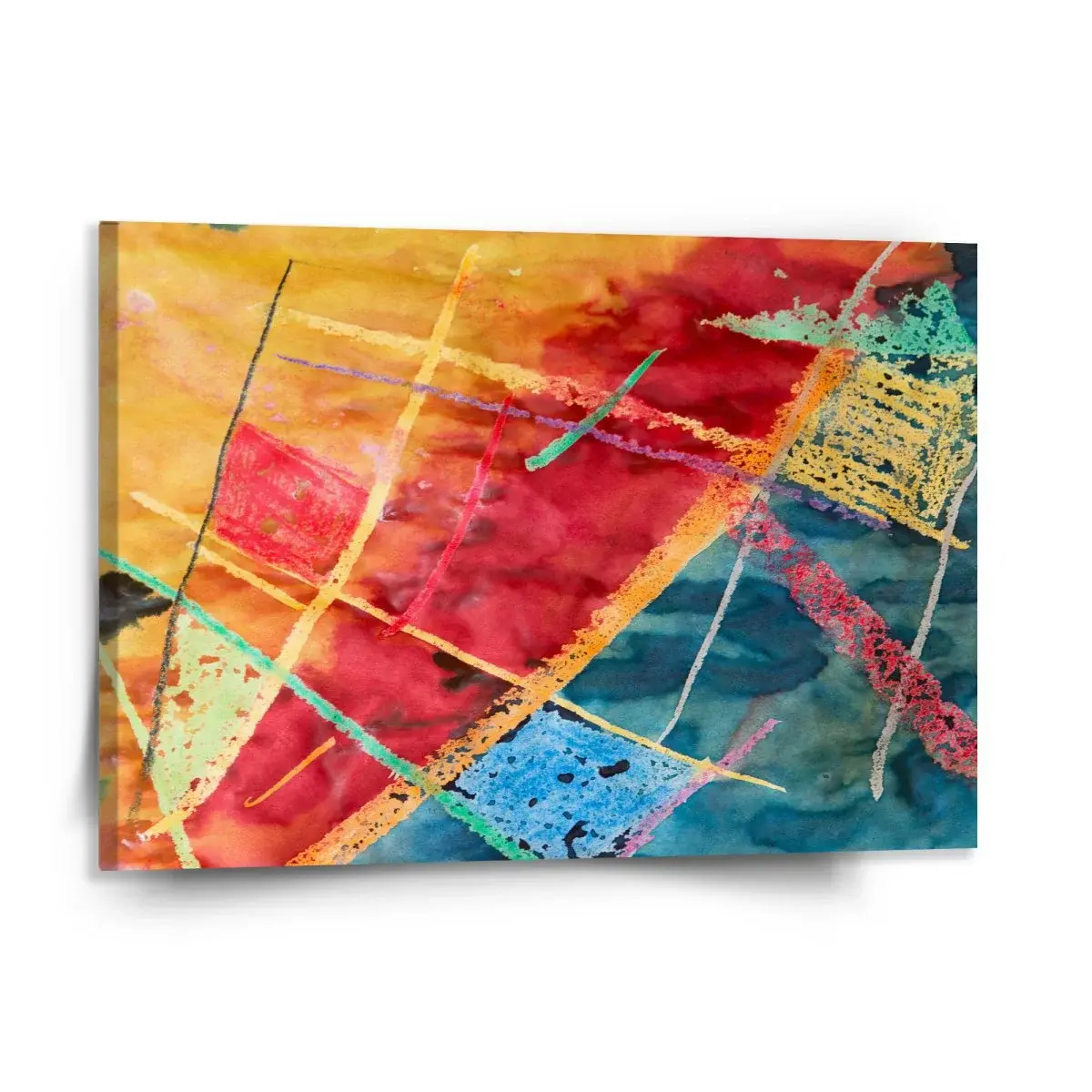 Obraz Barevné čáry - 150x110 cm
