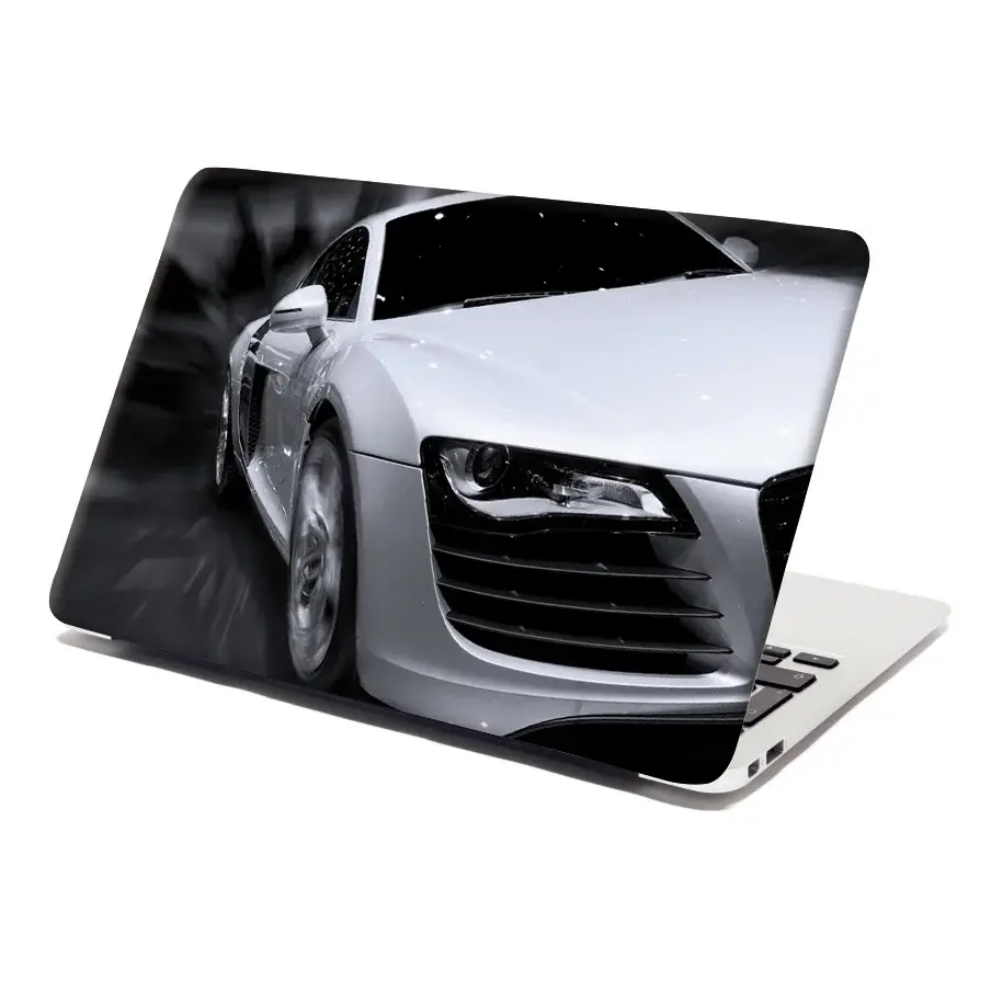 Samolepka na notebook Bílý sporťák -