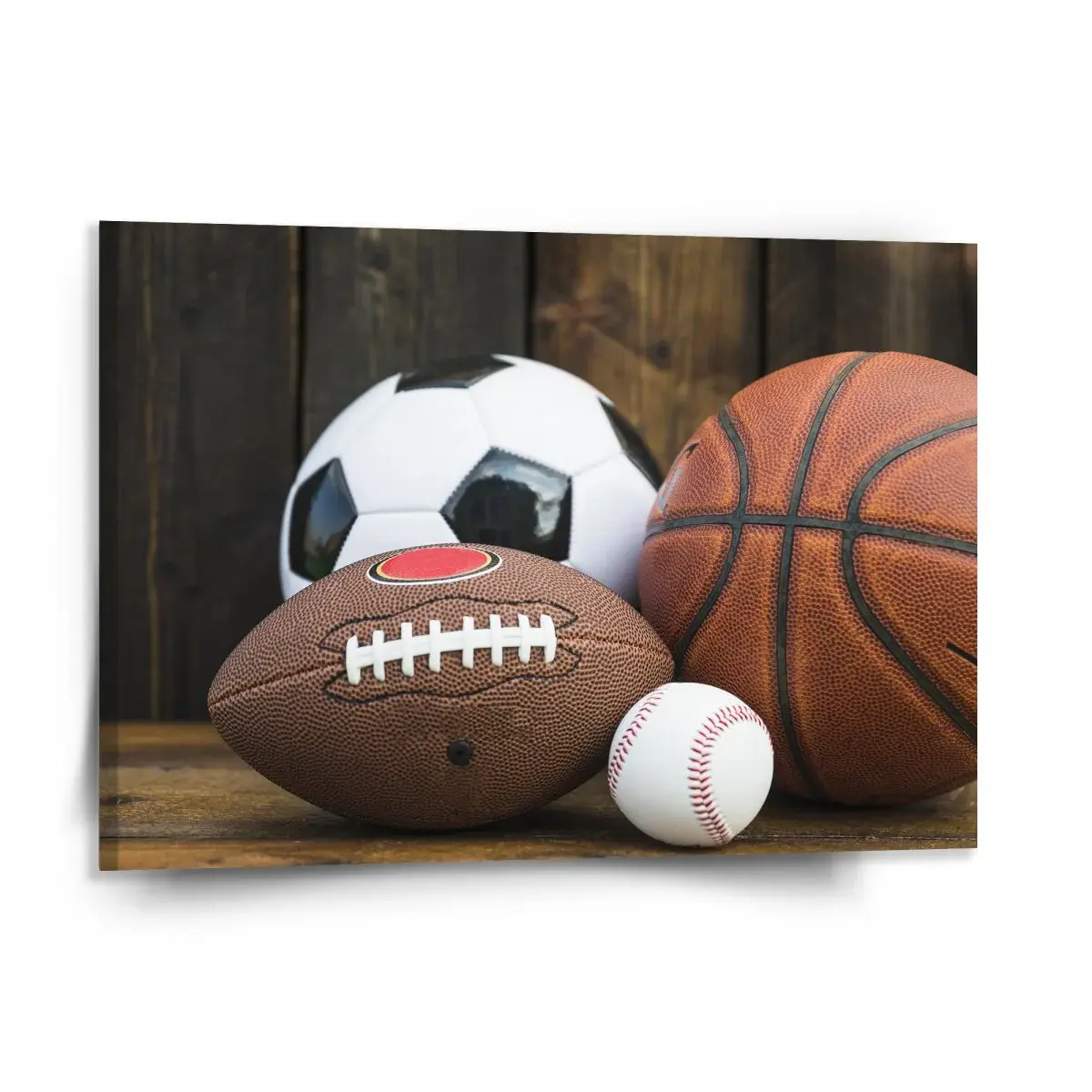 Obraz Sportovní míče - 150x110 cm