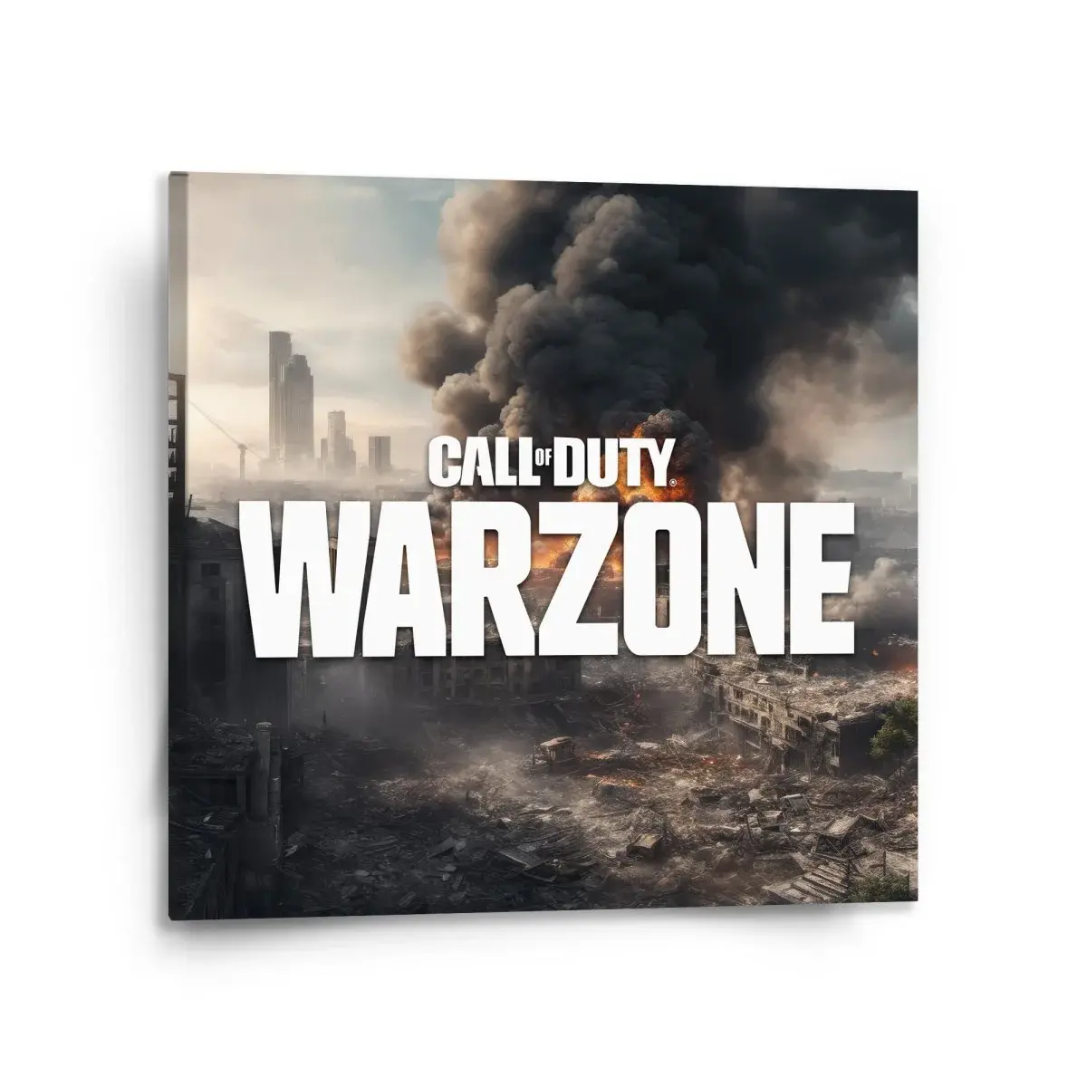 Obraz Call of Duty Warzone - město - 110x110 cm
