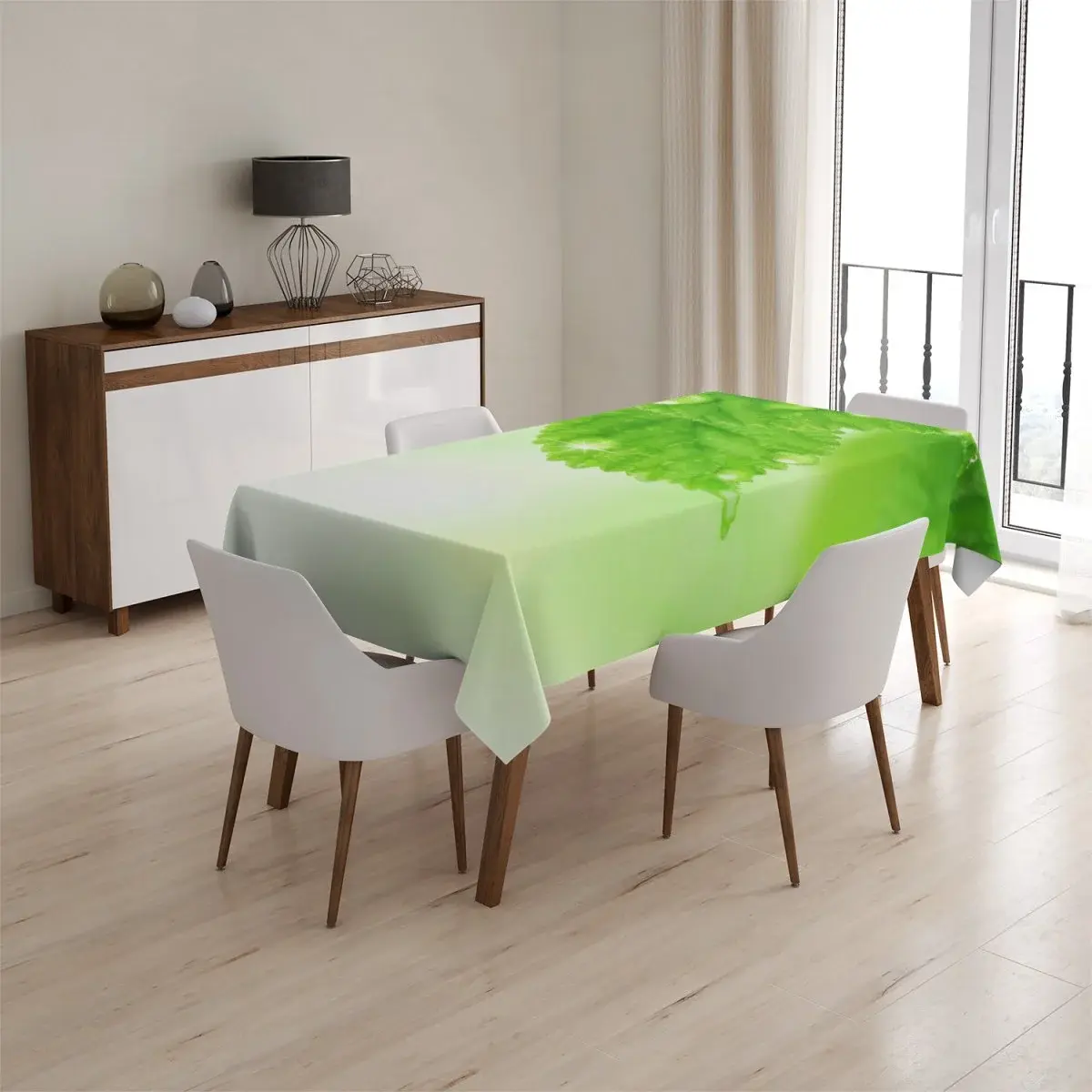 Ubrus Listy 3 - 130x130 cm