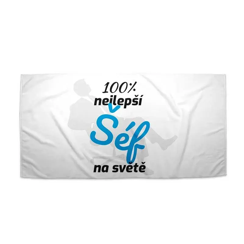 Ručník 100% nejlepší šéf na světě - 50x100 cm