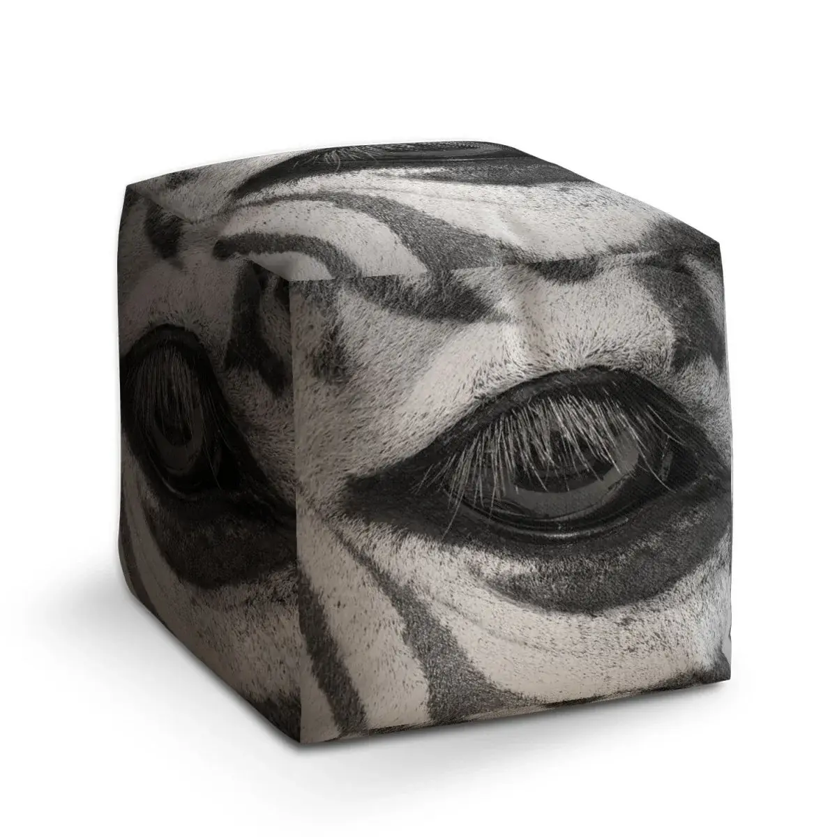 Taburet Cube Oko zebry - 50x50x50 cm