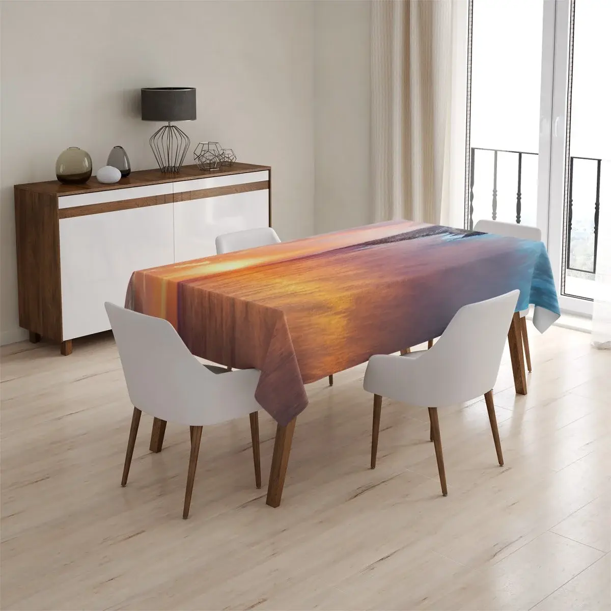 Ubrus Západ slunce nad mořem - 145x240 cm