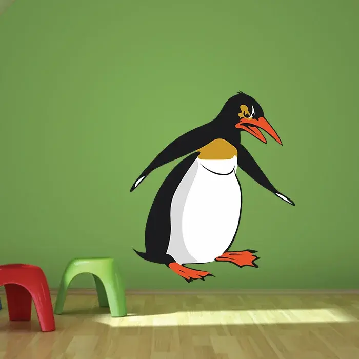 Samolepka na zeď: Tučňák - 77x90