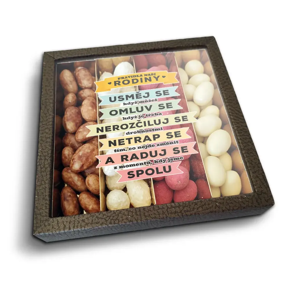 Mandle v čokoládě Pravidla naší rodiny - 4x 80g