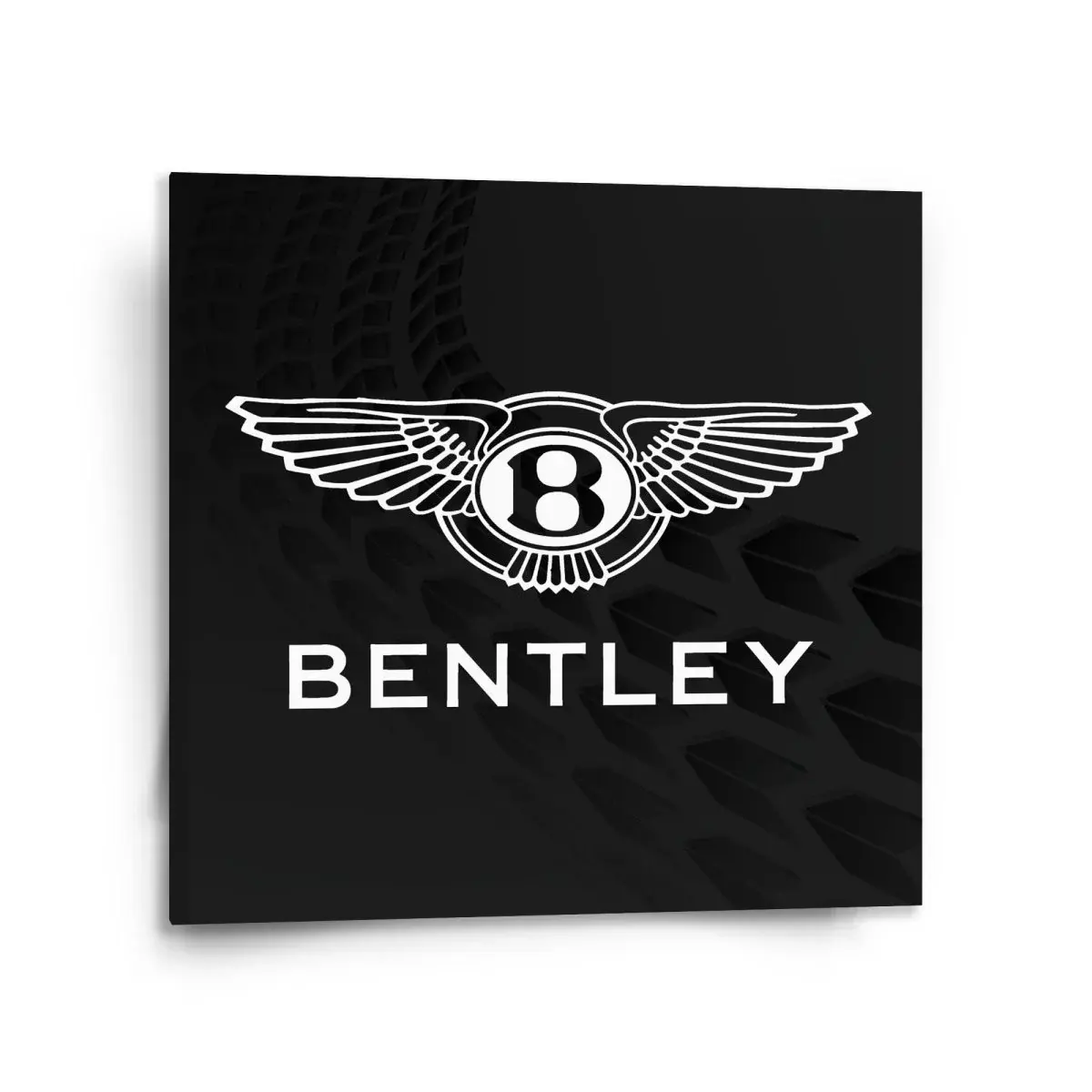Obraz Logo Bentley Černý - 110x110 cm