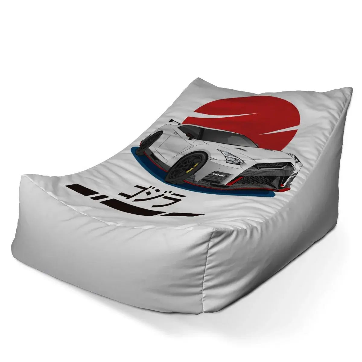 Sedací vak Lounge Nissan GTR 35 Japonské slunce - 80 x 95 x 50 cm
