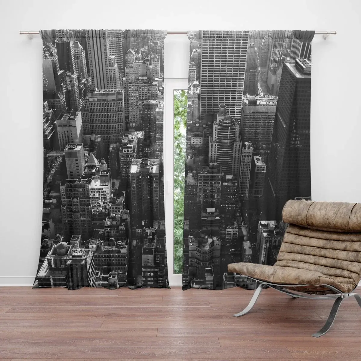 Závěs Mrakodrapy 3: 2ks 140x250cm