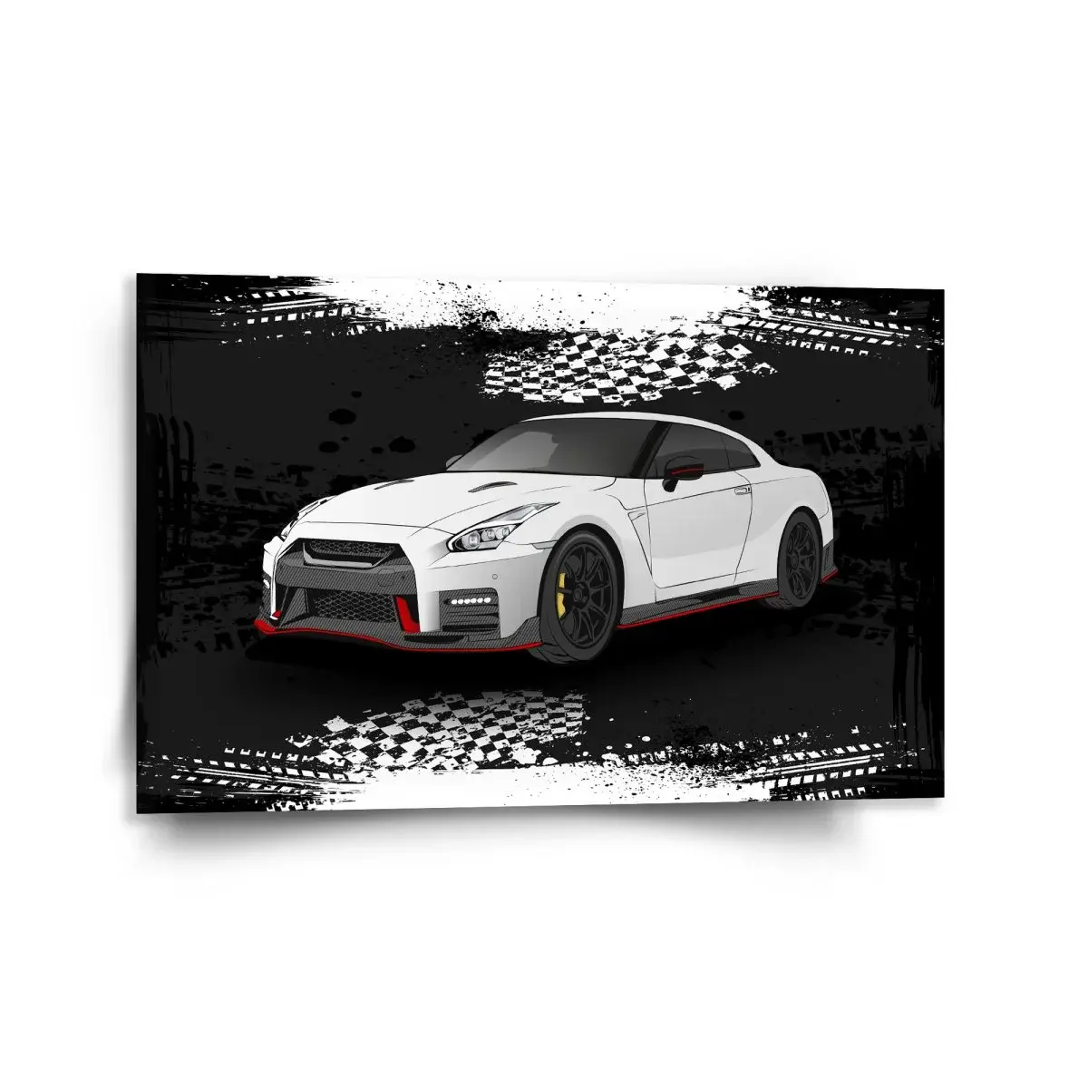 Obraz Nissan GTR 35 Černý - 120x80 cm