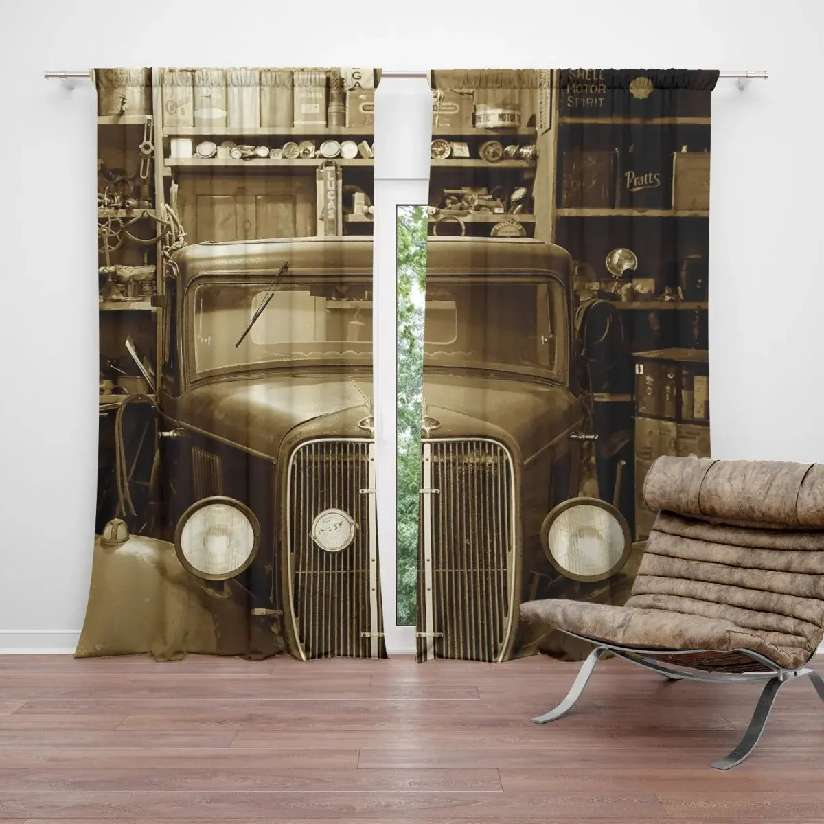 Závěs Veterán: 2ks 140x250cm