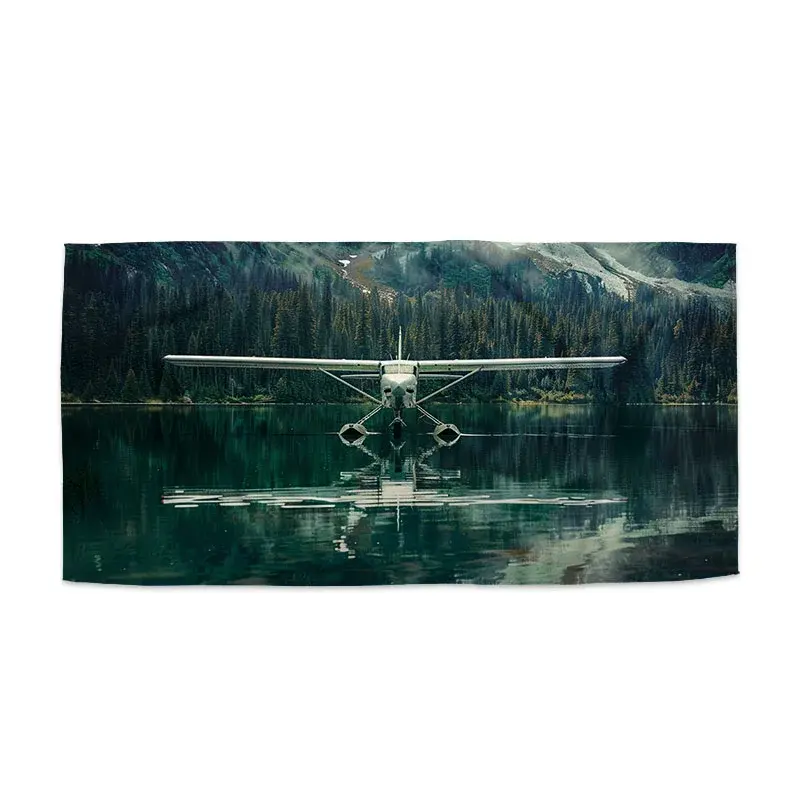 Ručník Hydroplán na horském jezeře - 30x50 cm