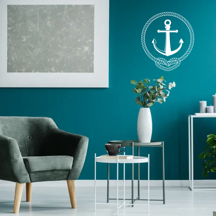 Samolepka na zeď: Kotva - 90x90 cm