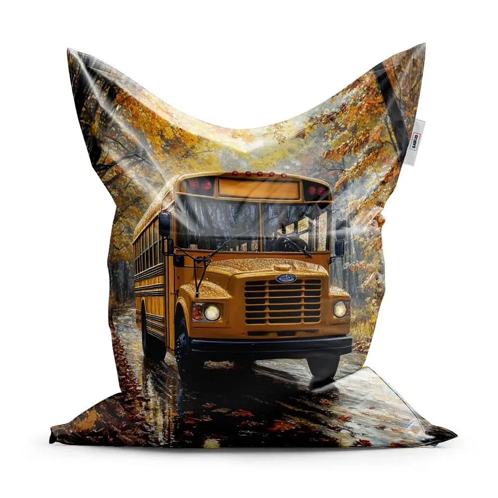Sedací vak Žlutý školní autobus - 150x100 cm