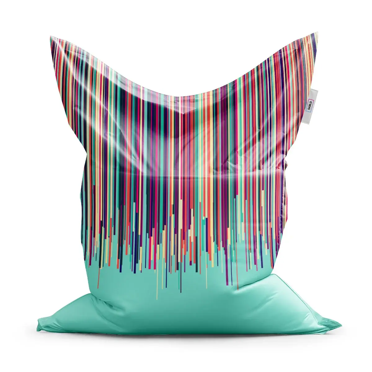 Sedací vak Classic Stékající barva - 150x100 cm