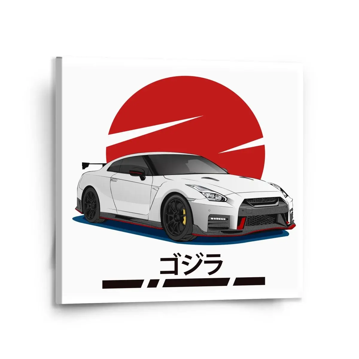 Obraz Nissan GTR 35 Japonské slunce - 110x110 cm