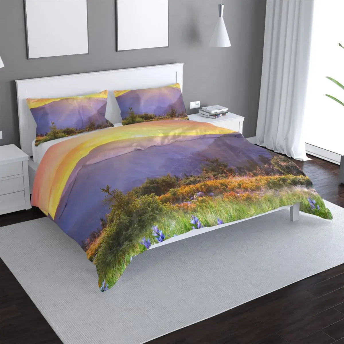 Povlečení Západ slunce nad lesem - 140x220 / 90x70